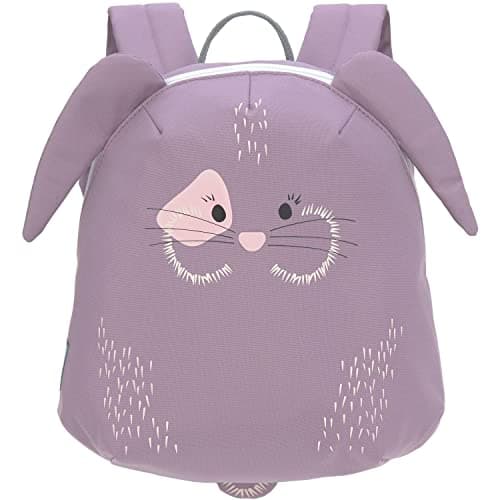 LÄSSIG Kleiner Kinderrucksack für Kita Kindertasche Krippenrucksack mit Brustgurt, 20 x 9.5 x 24 cm, 3,5 L/Tiny Backpack Hase