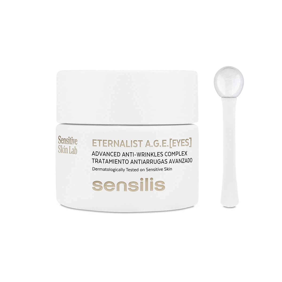 Sensilis - Eternalist A.G.E. Augen, Anti-Falten-Anwendung, Reduziert Augenringe und Tränensäcke, Strafft, Lupinen- und Manilkaraextrakt, Verlangsamung der Hautalterung, Koffein, Ocean Respect - 20 ml