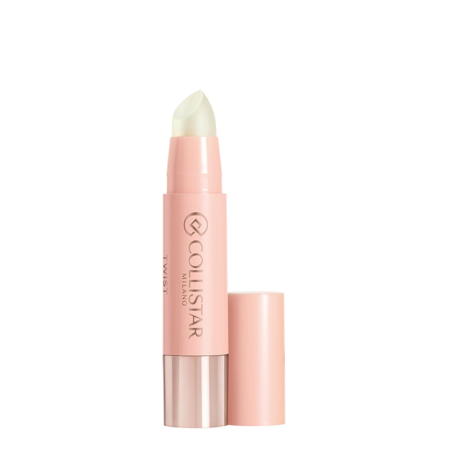 Collistar Twist Balmy Gloss, Feuchtigkeitsspendender, Aufpolsternder Gloss, 20H Hydratation, Hyaluronsäure, Ultra-Glänzend, Präzise Lippenstift-Anwendung, Nr. 201 Transparente Perle, 2,8 g