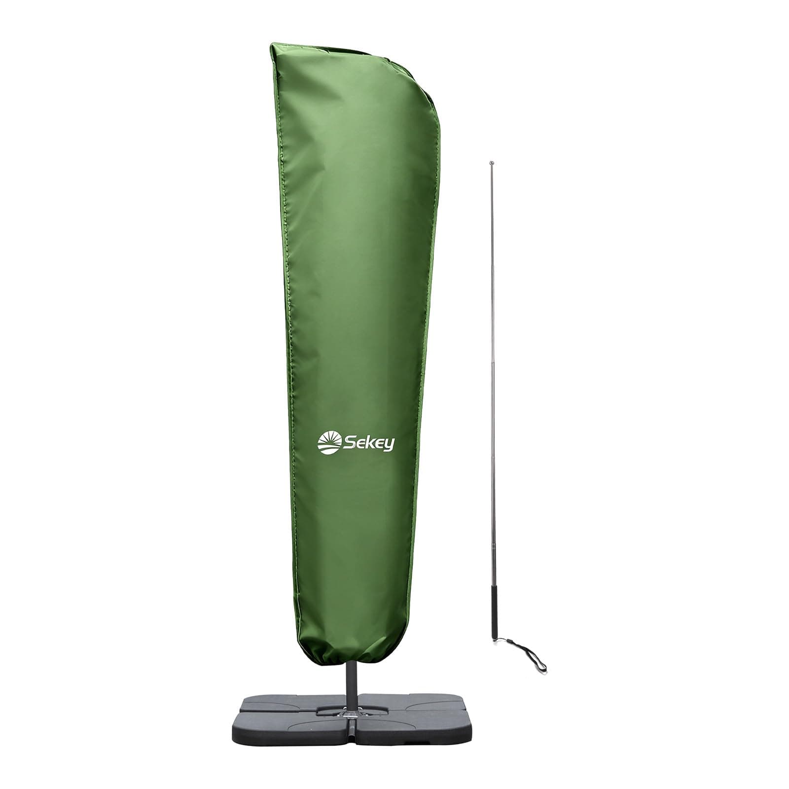 Sekey Schutzhülle für Ampelschirm/Sonnenschirm, Abdeckhauben für Sonnenschirm | 265×48/70 cm – 100% Wasserdichter Polyester, UV-Beständig