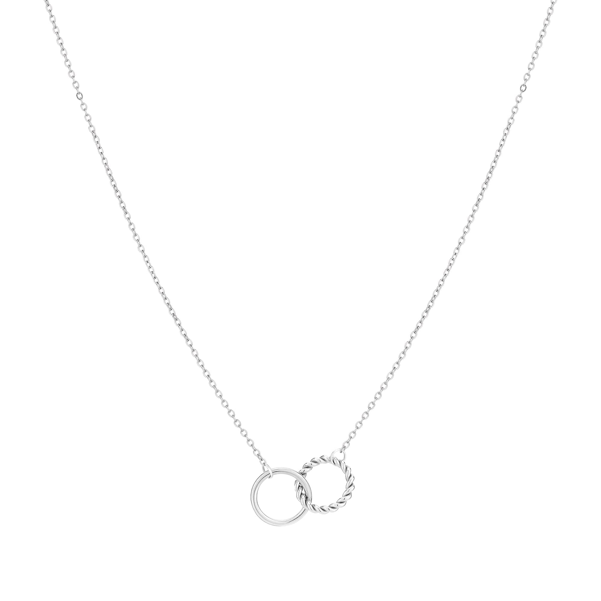 Tamaris Halskette für Damen, Halsschmuck mit Infinity Anhängern, wasserfest aus Edelstahl, Silber