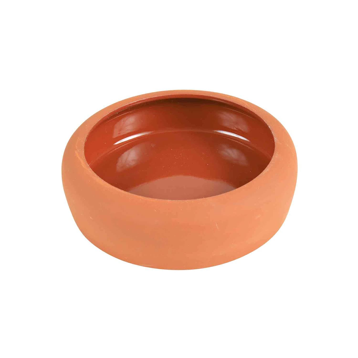 Trixie Keramikschale mit abgerundetem Rand, 250 ml, terracotta