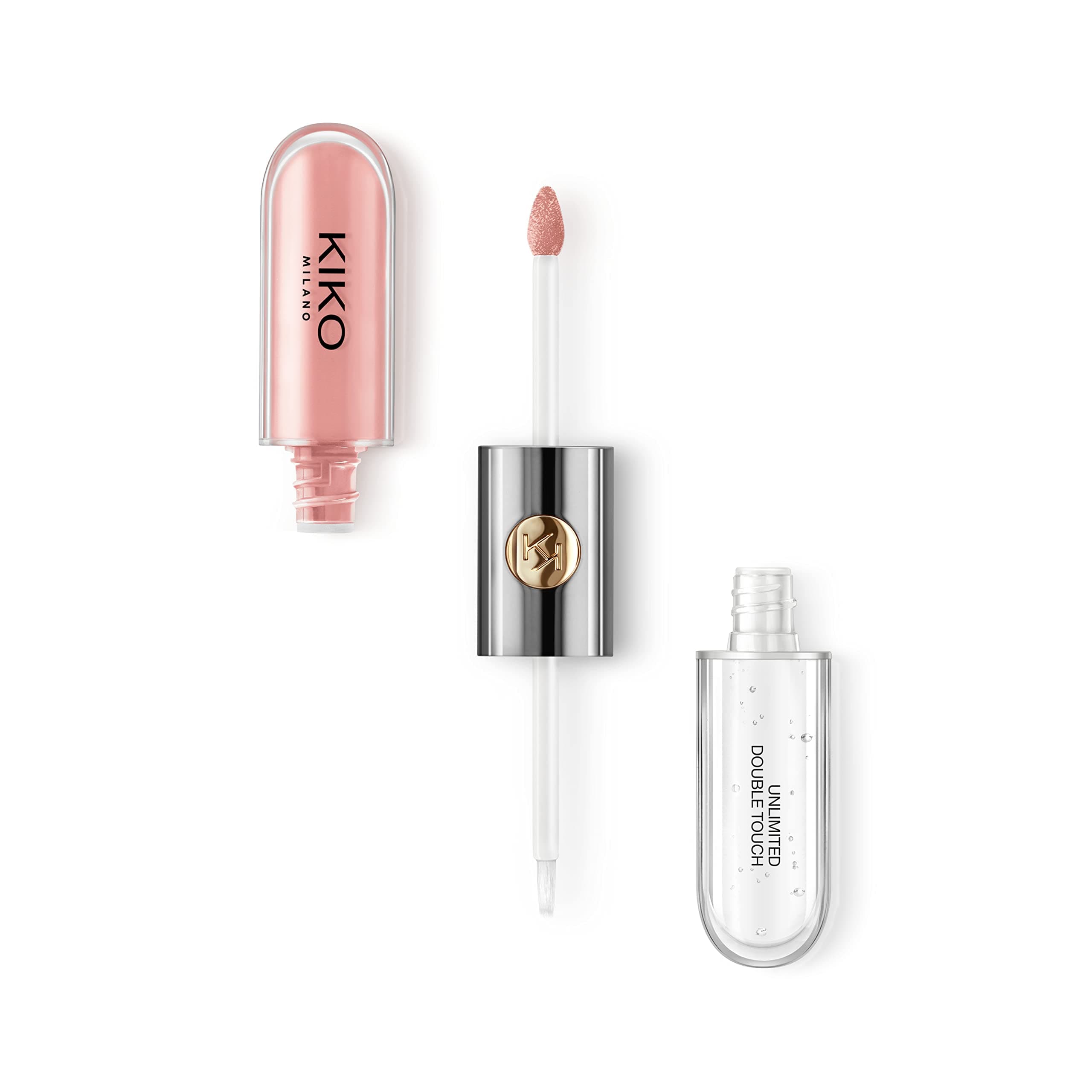 KIKO Milano Unlimited Double Touch 101, Flüssiger Lippenstift Mit Langem Halt (12 Stunden) In 2 Schritten, Strahlendes Finish