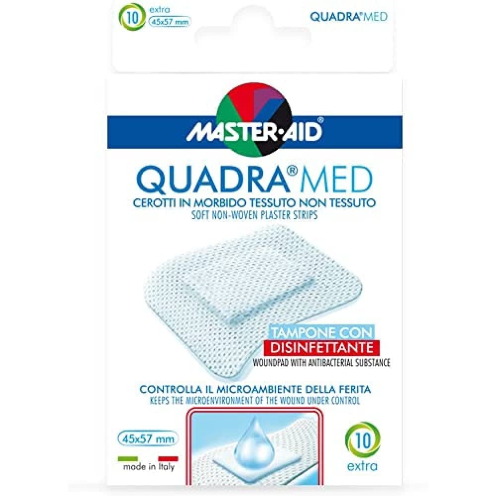 Pietrasanta Pharma Quadra-10 Cer Extra, Tupfer mit Desinfektionsmittel