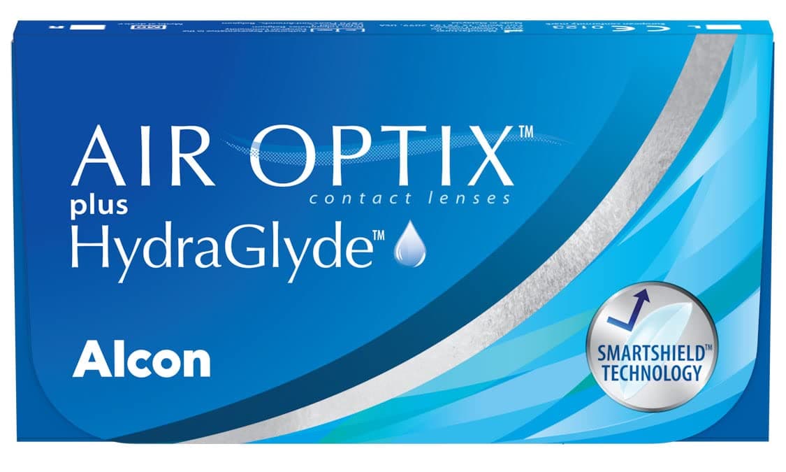 Air Optix plus HydraGlyde Monatslinsen weich | 3 Stück | BC 8.6 mm | DIA 14.2 mm | -02.00 Dioptrien