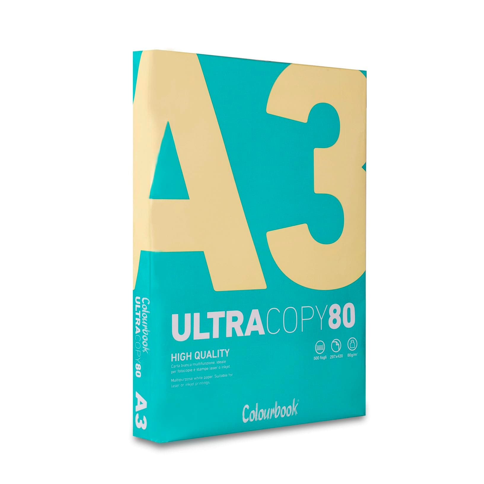 Colourbook UltraCopy80 Multifunktions-Druckpapier, A3, 80 g/m², 1 Ries à 500 Blatt