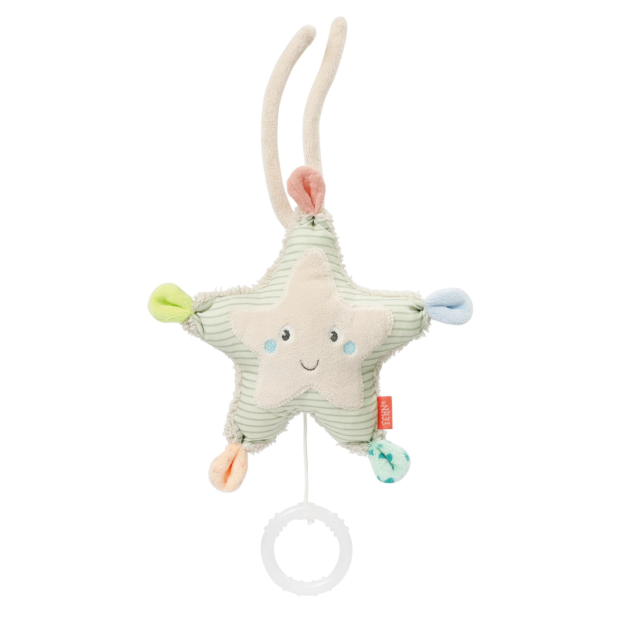 Fehn Mini-Spieluhr Seestern – Kuscheltier & Einschlafhilfe für Babys