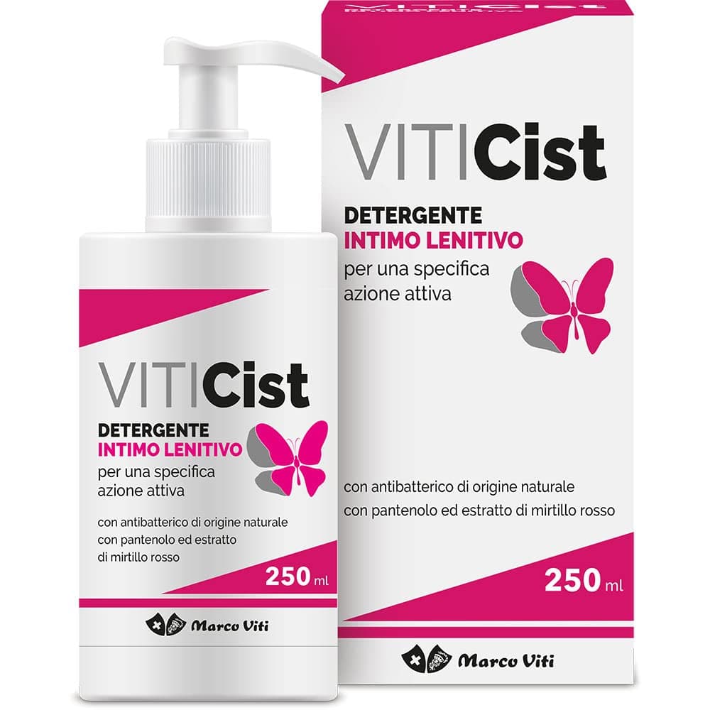 Viticist Beruhigendes Intimwaschmittel mit Islandflechten und Panthenol, schützt die Hautbarriere, feuchtigkeitsspendend und beruhigend, 250 ml Flasche