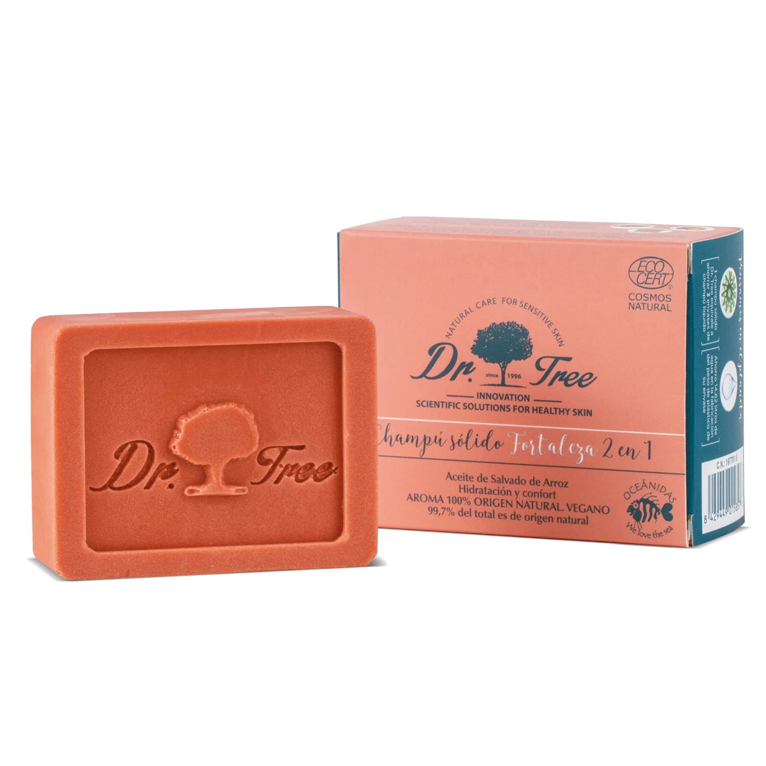 Dr. Tree Bio Festes Shampoo + Kräftigende Spülung Reinigt, Spendet Feuchtigkeit und Energie Feines und Kraftloses Haar 99% Ecocert Natürliche Inhaltsstoffe Bis zu 120 Anwendungen 75 g