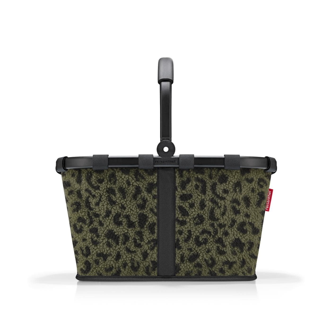 reisenthel carrybag teddy leo olive – Stabiler Einkaufskorb mit viel Stauraum und praktischer Innentasche – Elegantes und wasserabweisendes Design
