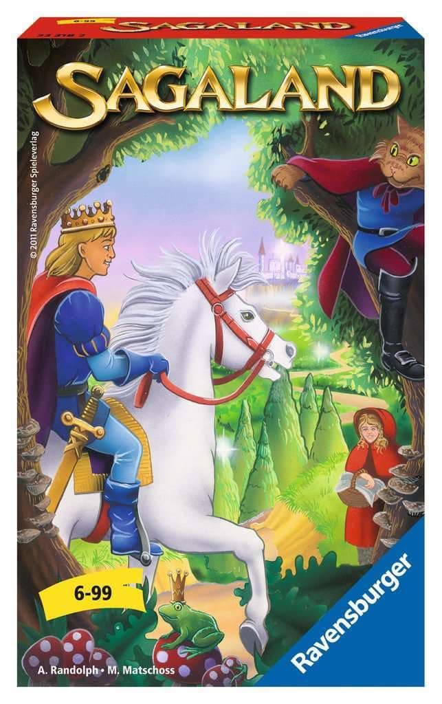 Ravensburger 23318 - Sagaland, Mitbringspiel für 2-4 Spieler, Kinderspiel ab 6 Jahren, kompaktes Format, Reisespiel, Brettspiel