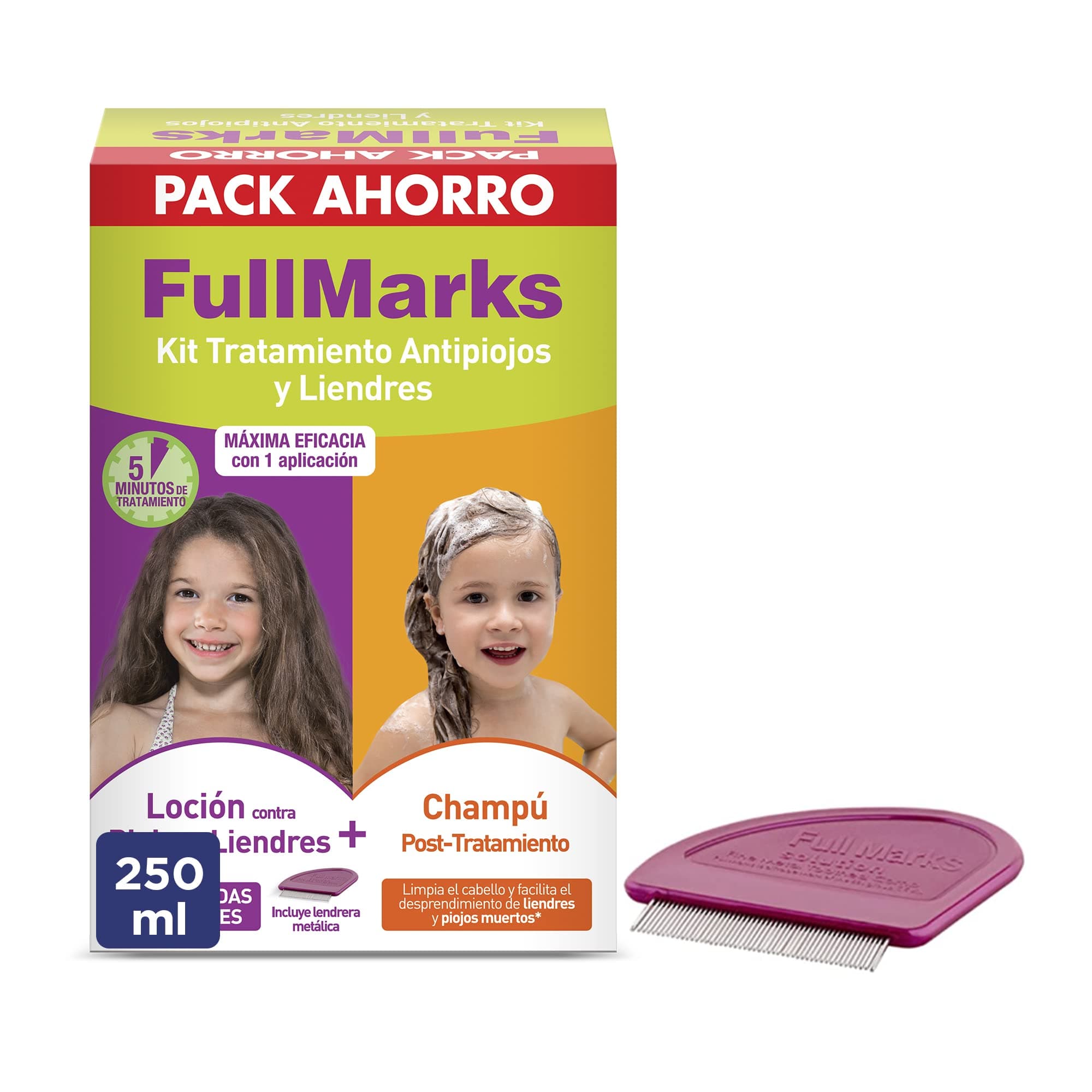 FULLMARKS Antipiojos y Liendres Champú 100ML + Loción 150ML