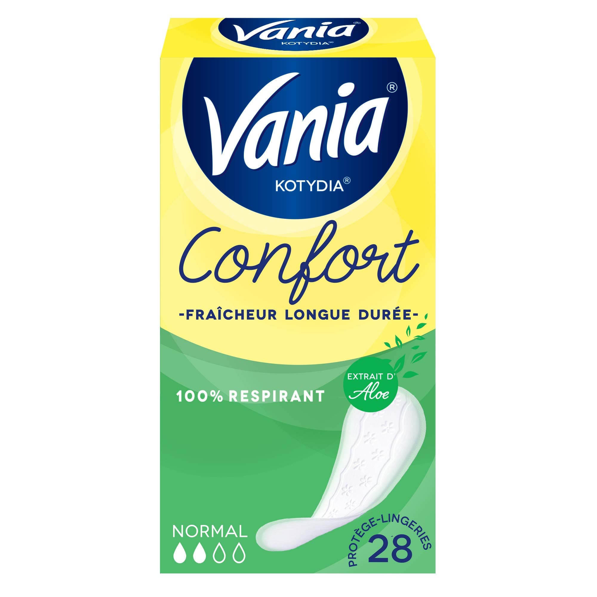Vania Kotydia Comfort + Normal Aloe Vera, 1 Packung mit je 28 Stück