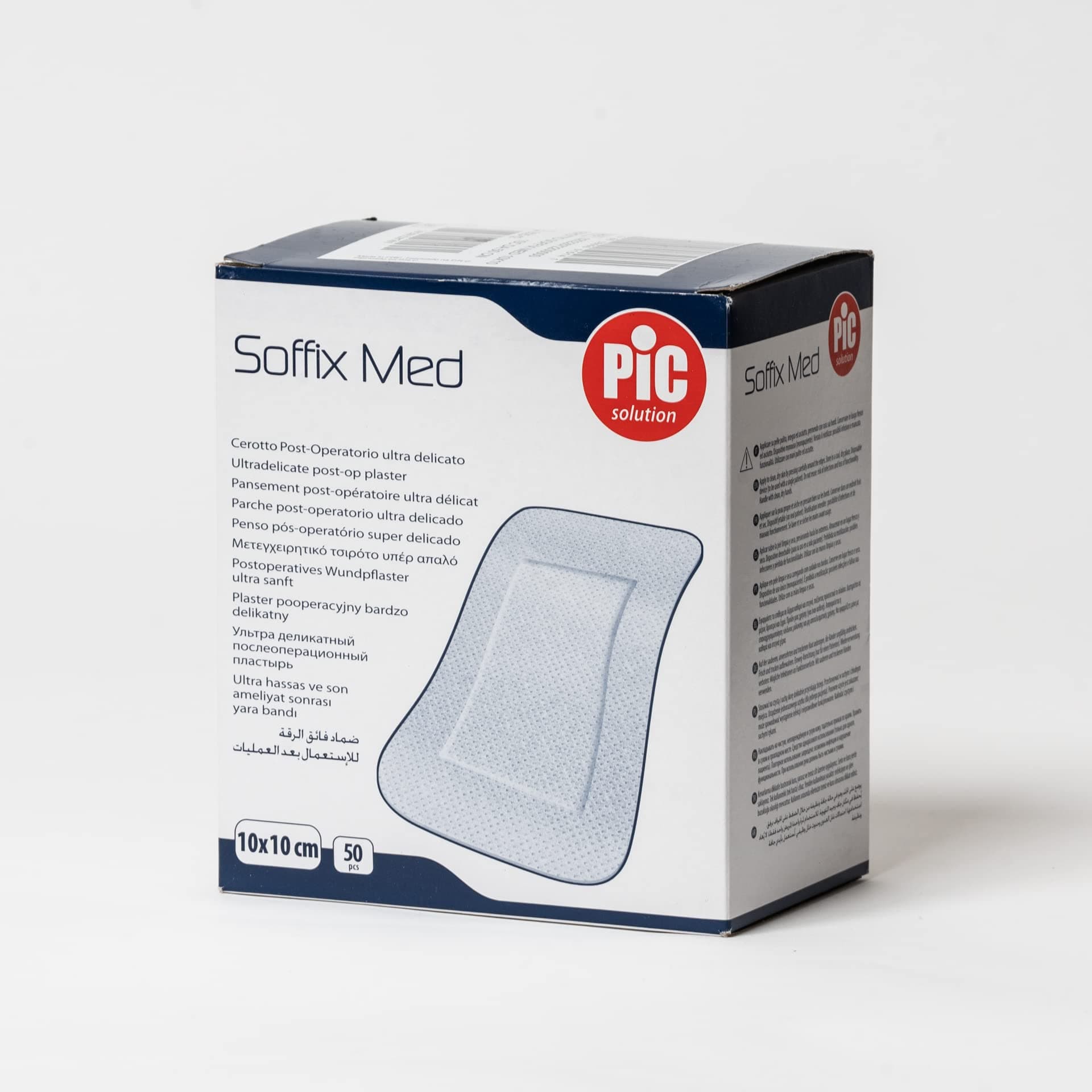 Pic Solution Soffix Med Ultra Delicate Postoperative Patch 50-Teilig, 10 cm Länge x 10 cm Weite 260 g