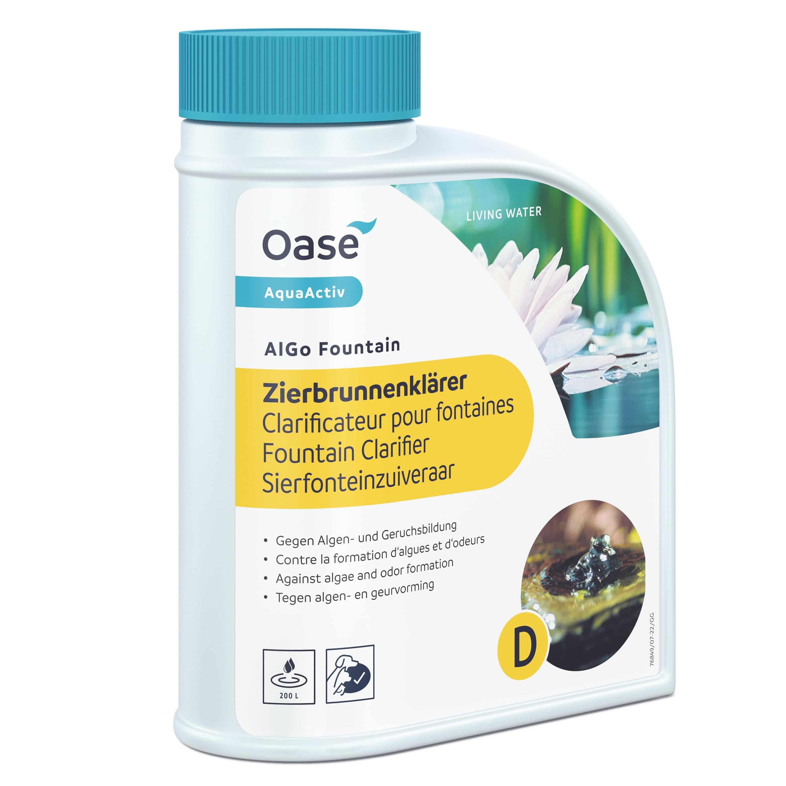Oase AquaActiv AlGo Fountain 500 ml – Zierbrunnenklärer