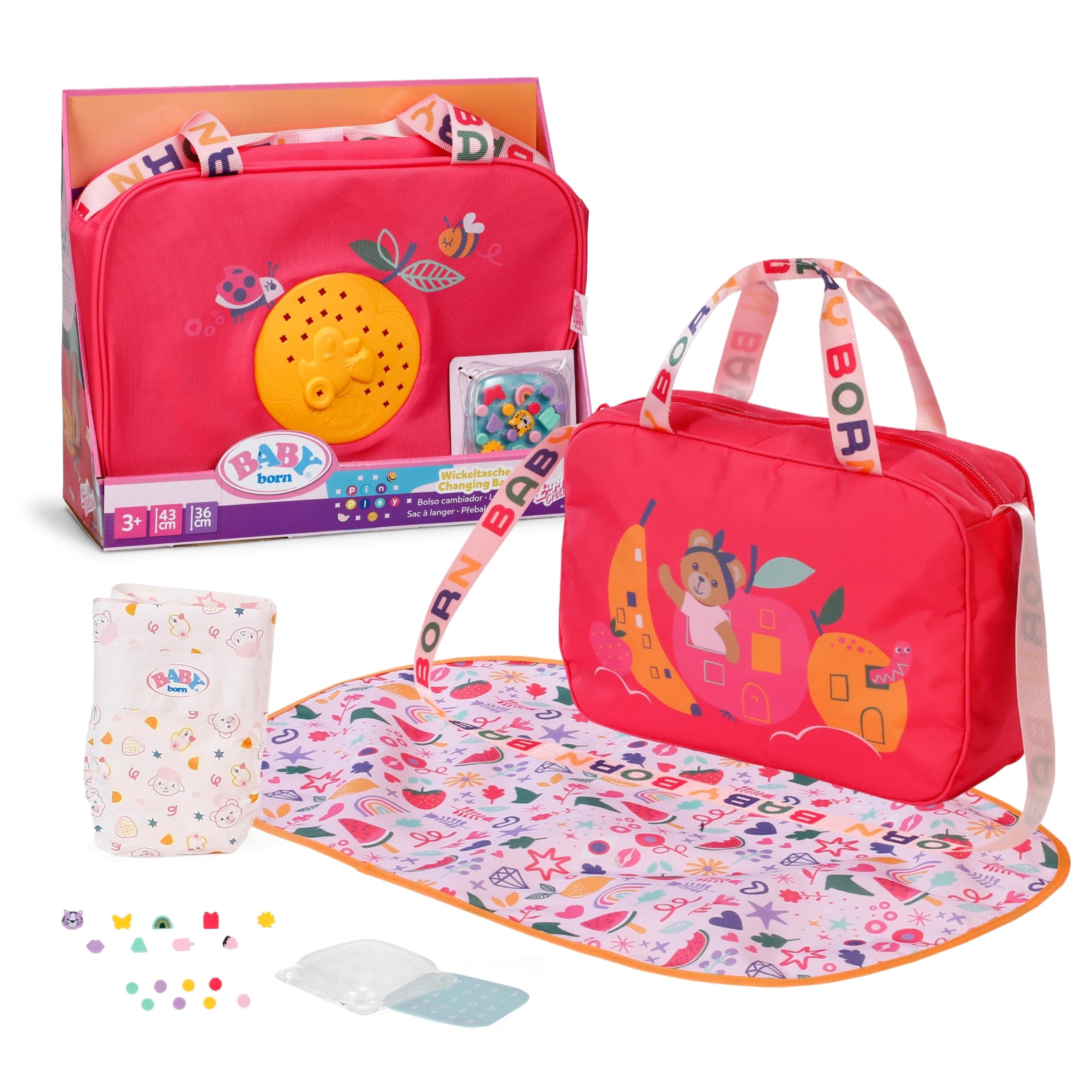 BABY Born Wickeltasche für 43 cm Puppen