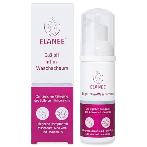 ELANEE 3,8 pH Intim-Waschschaum mit Milchsäure, sanfte Reinigung, 50 ml