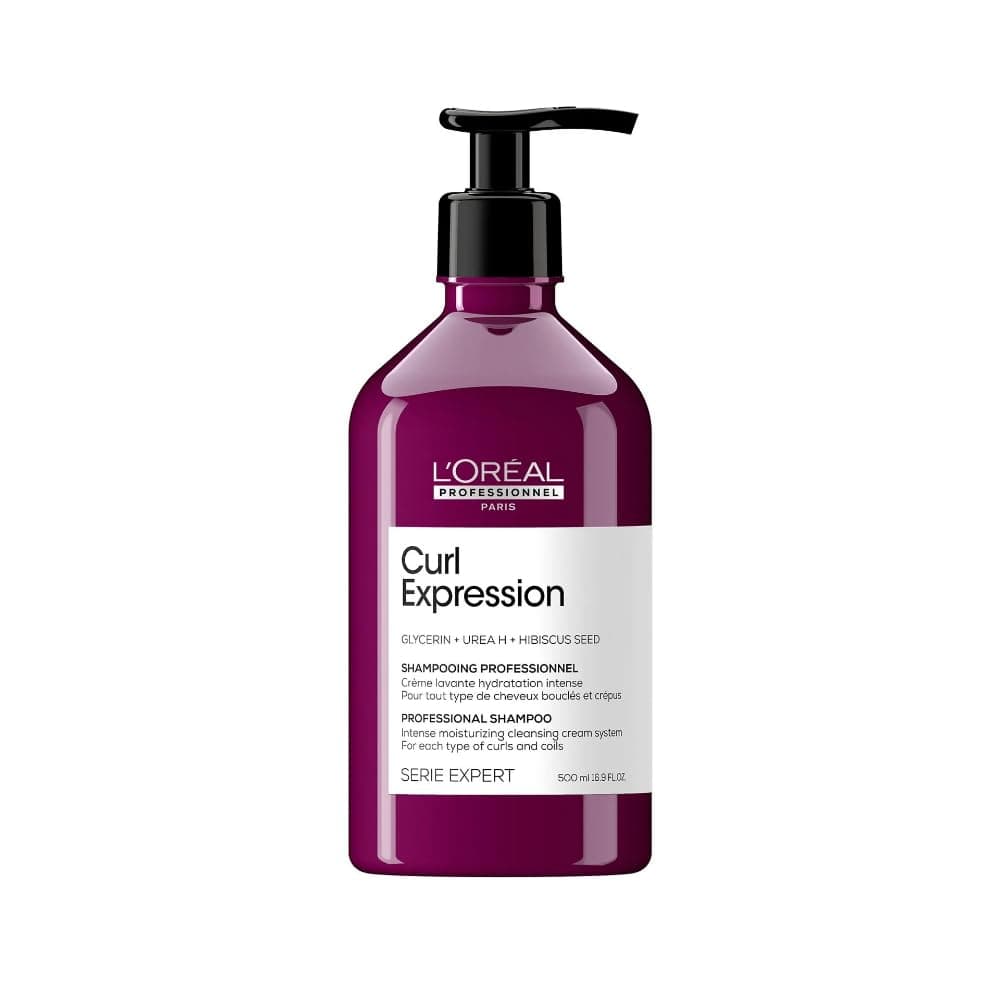 L'Oréal Professionnel, Shampoo, Waschcreme, lockiges/krauses Haar, ohne Sulfate, reinigt sanft, spendet Feuchtigkeit, ohne zu beschweren, erleichtert das Entwirren, 500 ml