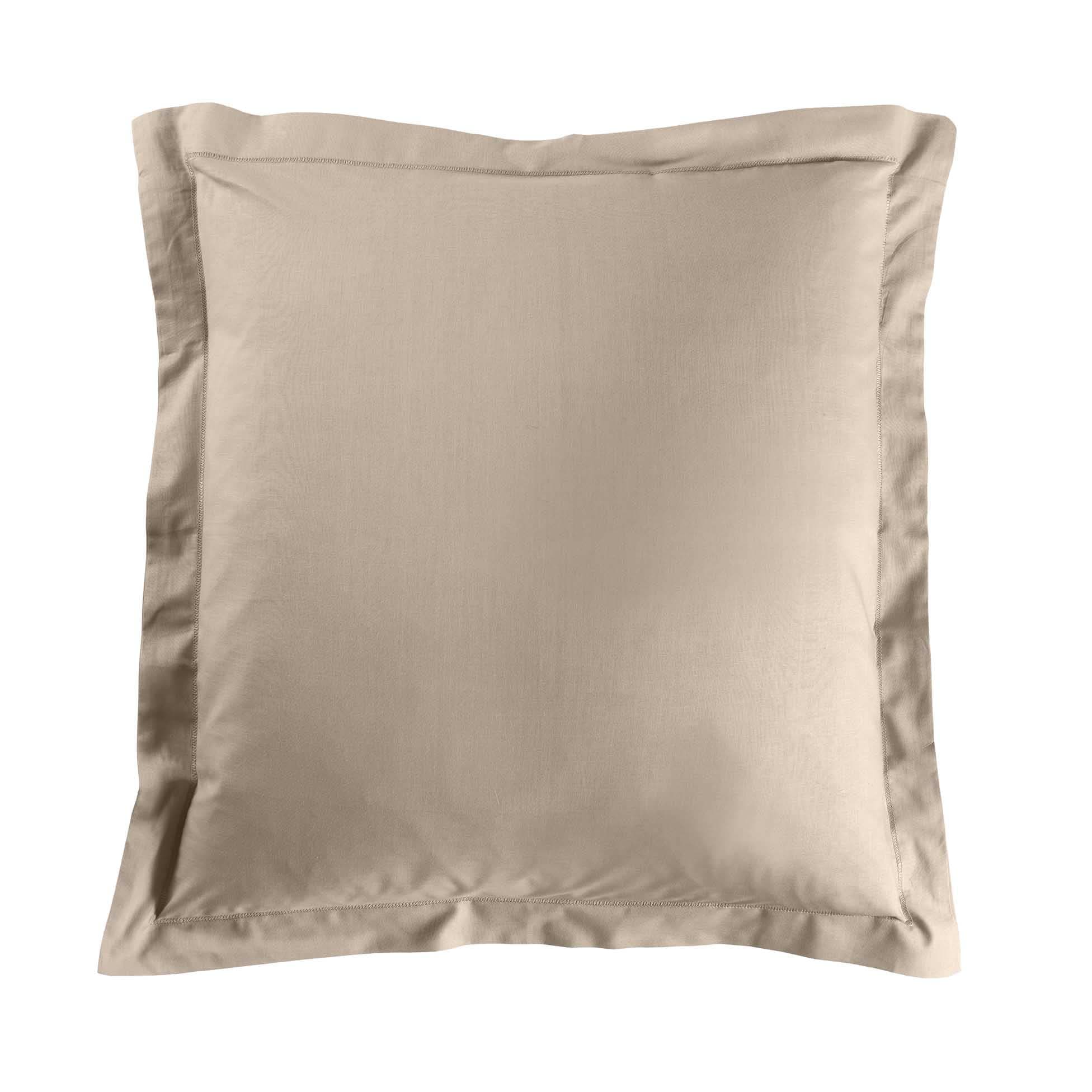 douceur d'intérieur, Kopfkissenbezug, 63 x 63 cm, Lina, 100% Baumwolle, Sand
