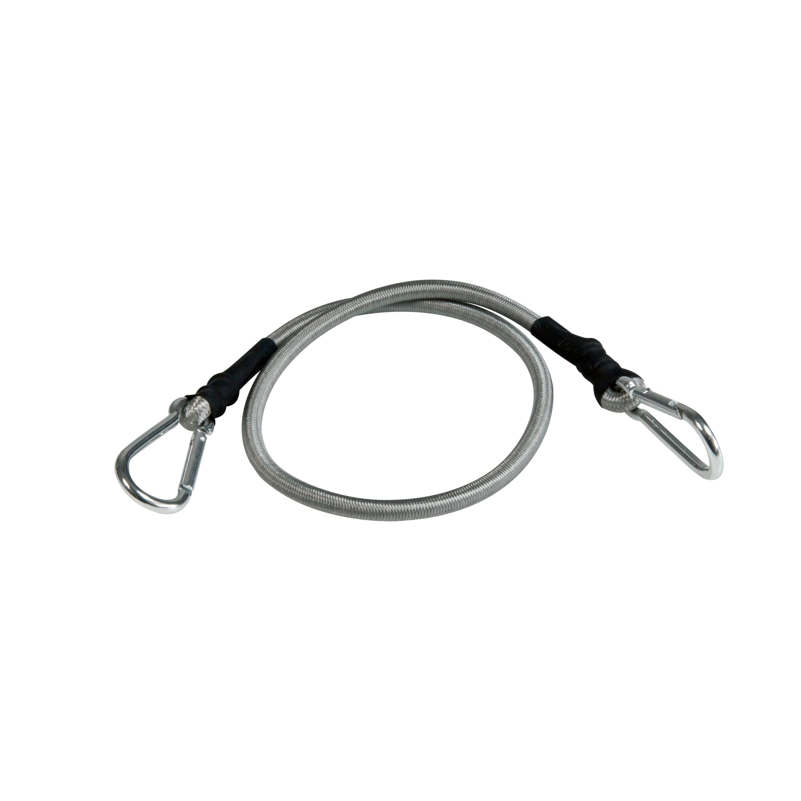 Windhager Expanderseil, 4 Stück, 70 cm, Schwarz, mit Karabinerhaken, zur Transportsicherung, 10979