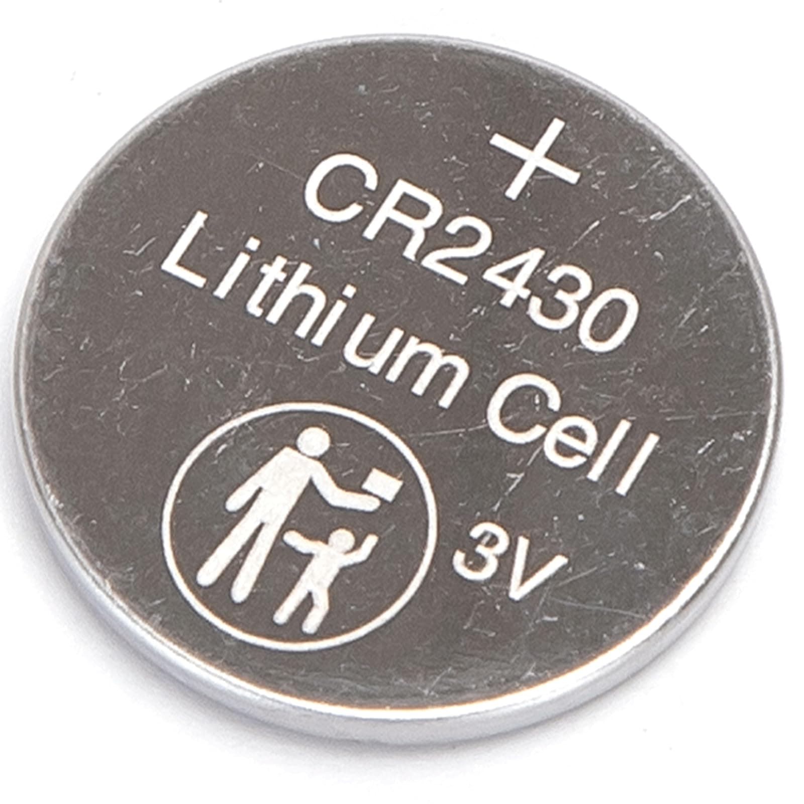 Knopfzelle 3V CR2430, 2 Stück, ideal für Uhren, Taschenrechner und elektronische Geräte.